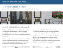Tablet Screenshot of portobelloclinic.com
